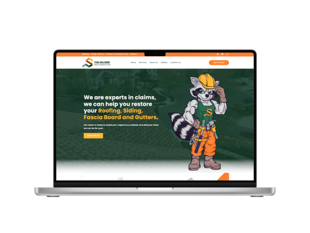 Landing page profesional para empresa de restauración en Oklahoma – The Soldier Restoration
